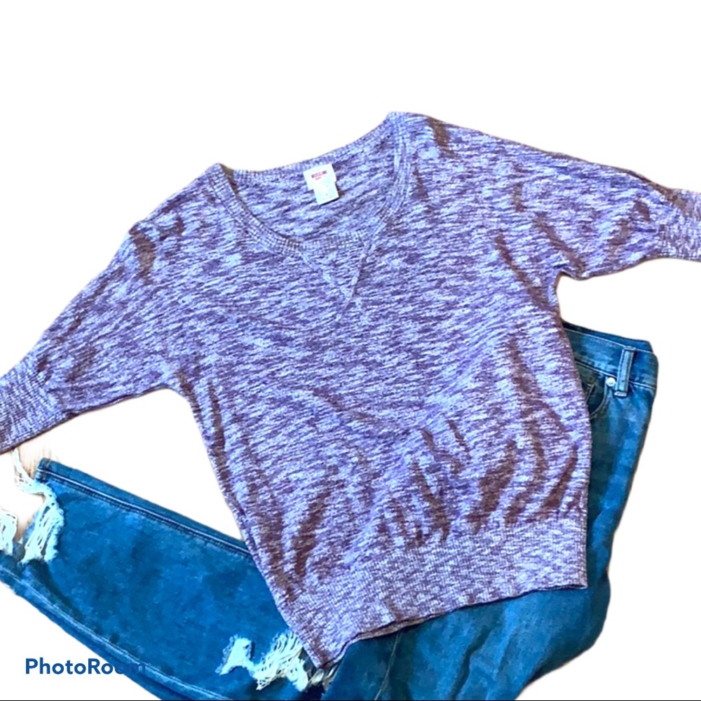 Mossimo | Purple Half Sleeve Sweater EUC
